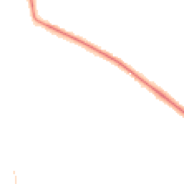 Night-time road noise heatmap for LS16 9AL