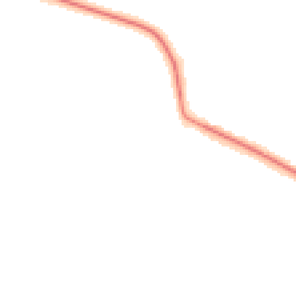 Night-time road noise heatmap for LS16 9BN