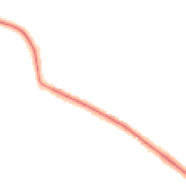 Night-time road noise heatmap for LS16 9JZ