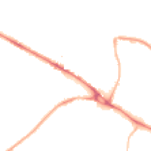 Night-time road noise heatmap for LS20 8AH