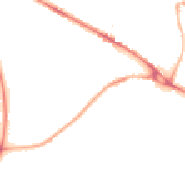 Night-time road noise heatmap for LS20 8AT