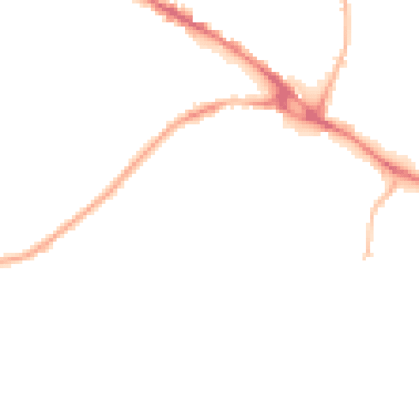 Night-time road noise heatmap for LS20 8BB