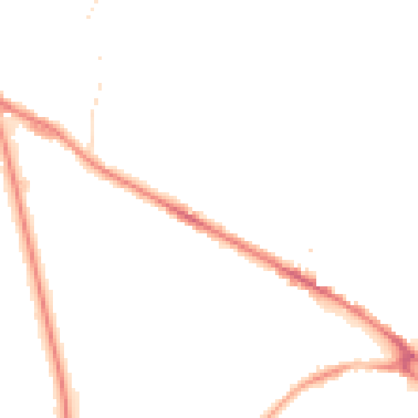 Night-time road noise heatmap for LS20 8BU