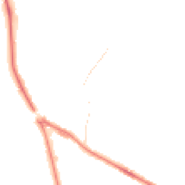 Night-time road noise heatmap for LS20 8BZ