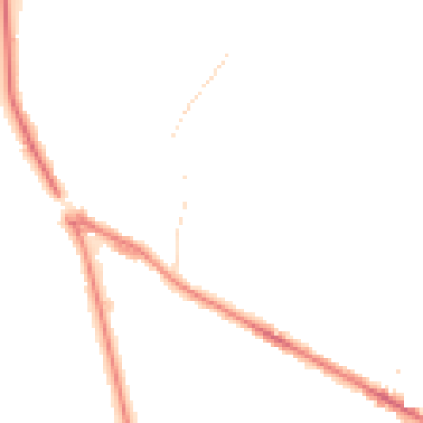 Night-time road noise heatmap for LS20 8DB