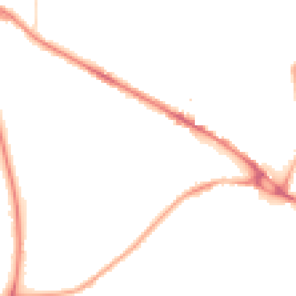 Night-time road noise heatmap for LS20 8DP