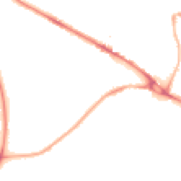 Night-time road noise heatmap for LS20 8DR