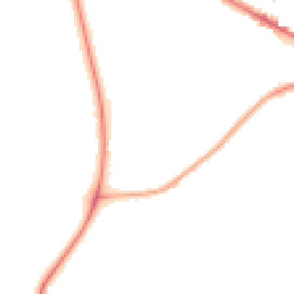 Night-time road noise heatmap for LS20 8DU