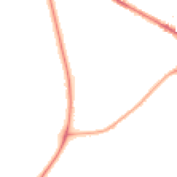 Night-time road noise heatmap for LS20 8DX