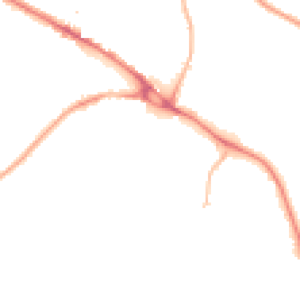 Night-time road noise heatmap for LS20 8QF