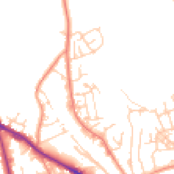 Daytime road noise heatmap for LS20 9PS