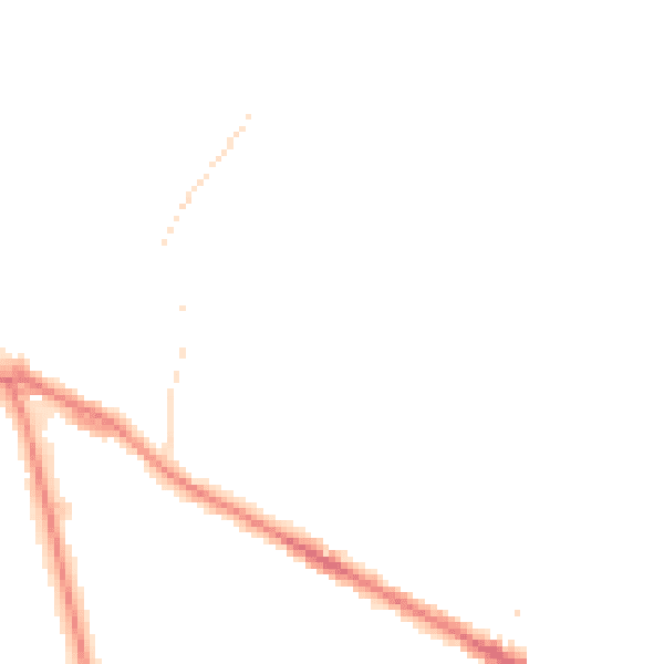 Night-time road noise heatmap for LS20 9PZ