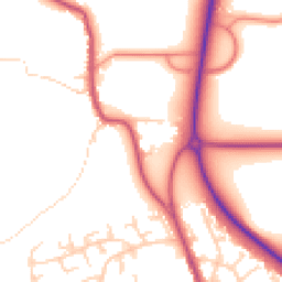 Daytime road noise heatmap for LS22 4DS