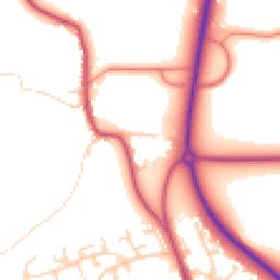 Daytime road noise heatmap for LS22 4DT