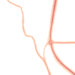 Night-time road noise heatmap for LS22 4DT