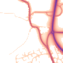 Daytime road noise heatmap for LS22 4DY