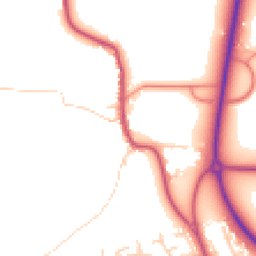 Daytime road noise heatmap for LS22 4DZ