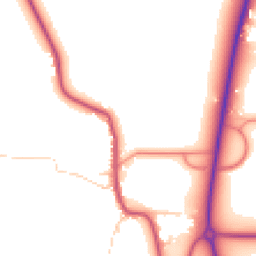 Daytime road noise heatmap for LS22 4EF