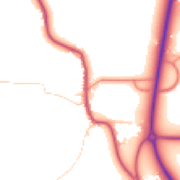 Daytime road noise heatmap for LS22 4EG
