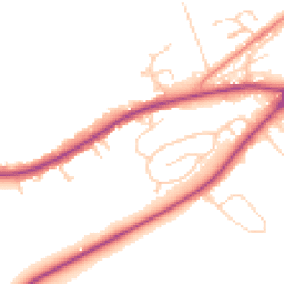Daytime road noise heatmap for LS22 5AH