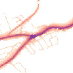 Daytime road noise heatmap for LS22 5AT