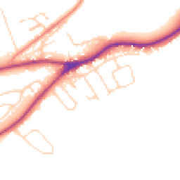 Daytime road noise heatmap for LS22 5BJ