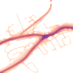 Daytime road noise heatmap for LS22 5BL