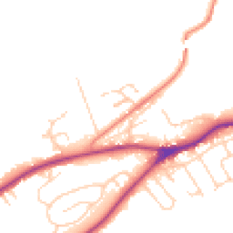 Daytime road noise heatmap for LS22 5BS