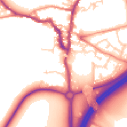 Daytime road noise heatmap for LS22 5GZ