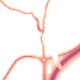 Night-time road noise heatmap for LS22 5GZ