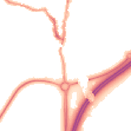 Night-time road noise heatmap for LS22 5HA