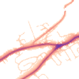 Daytime road noise heatmap for LS22 5JR
