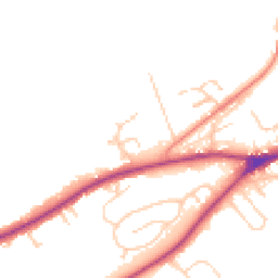 Daytime road noise heatmap for LS22 5LS