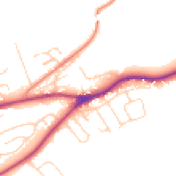Daytime road noise heatmap for LS22 5LU