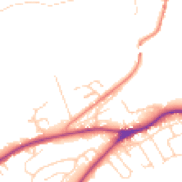 Daytime road noise heatmap for LS22 5LX