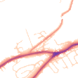 Daytime road noise heatmap for LS22 5LY
