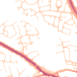 Daytime road noise heatmap for LS22 5RA
