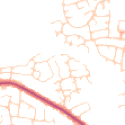Daytime road noise heatmap for LS22 5RB
