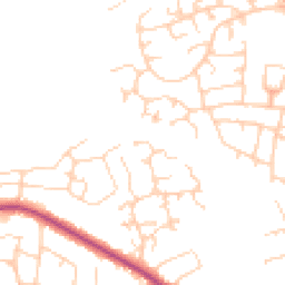 Daytime road noise heatmap for LS22 5RD