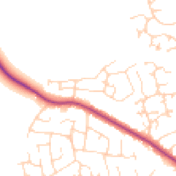 Daytime road noise heatmap for LS22 6AT