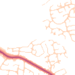 Daytime road noise heatmap for LS22 6BA
