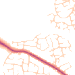 Daytime road noise heatmap for LS22 6BD