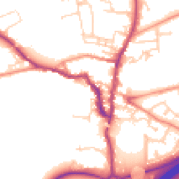 Daytime road noise heatmap for LS22 6BN