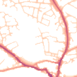 Daytime road noise heatmap for LS22 6FZ