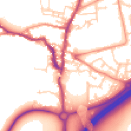 Daytime road noise heatmap for LS22 6LB