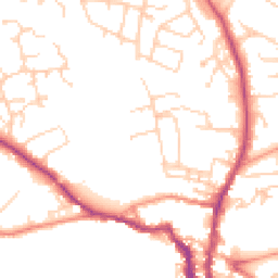 Daytime road noise heatmap for LS22 6PW