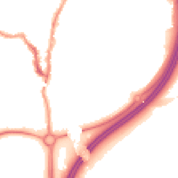 Night-time road noise heatmap for LS22 6RH