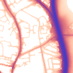 Daytime road noise heatmap for LS22 7AH