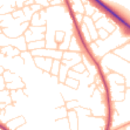 Daytime road noise heatmap for LS22 7FP