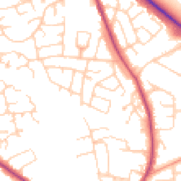Daytime road noise heatmap for LS22 7PX